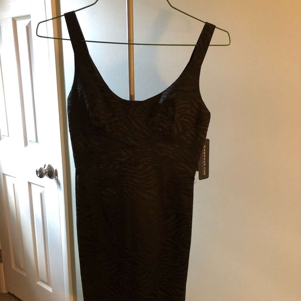 Black mini dress